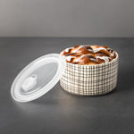 4-Piece Ceramic Baking Dish & Lid Set, Medallion