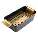 Non-Stick Loaf Pan with Handled Stainless Steel Trivet for Serving