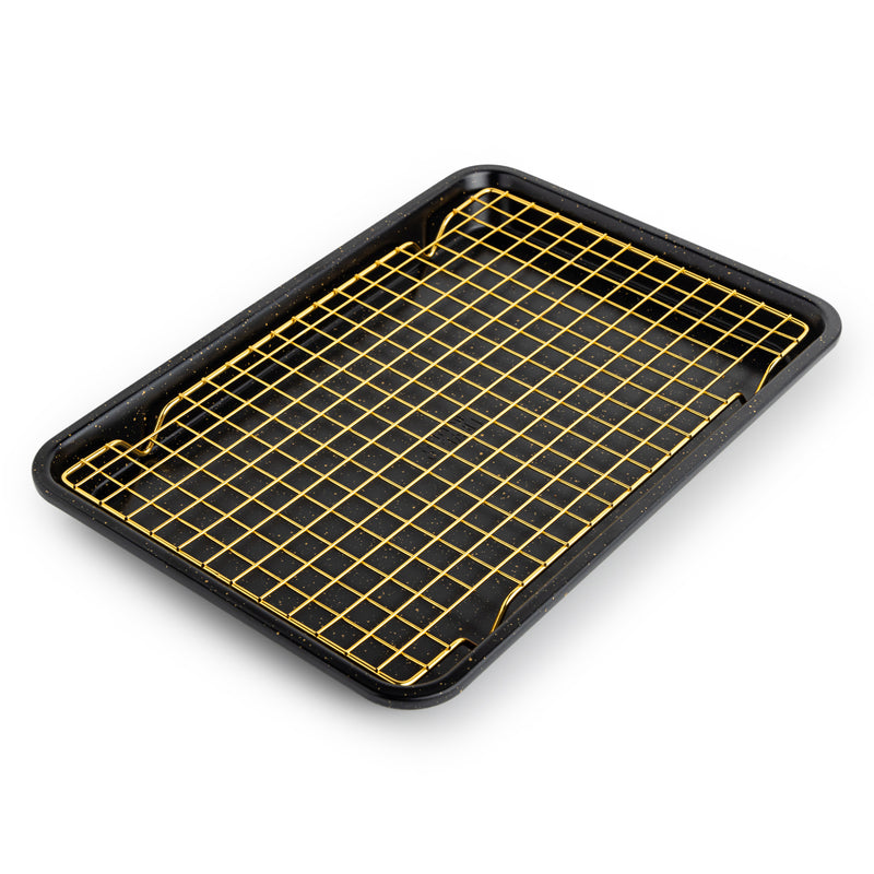 Non-Stick Baking Sheet with Multi-Use Cooling Rack