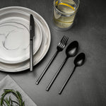 TT ARDEN BLK 16PC ST FLATWARE SET