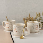 Monogram B Mug, Coaster and Stir Set