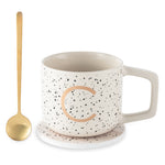 Monogram C Mug, Coaster and Stir Set