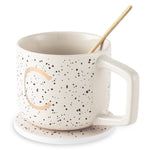 Monogram C Mug, Coaster and Stir Set