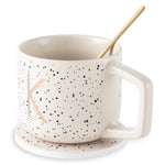 Monogram K Mug, Coaster and Stir Set