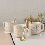 Monogram K Mug, Coaster and Stir Set