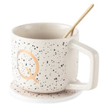 Monogram Q Mug, Coaster and Stir Set