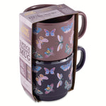 TT 2PK BUTTERFLY MUG