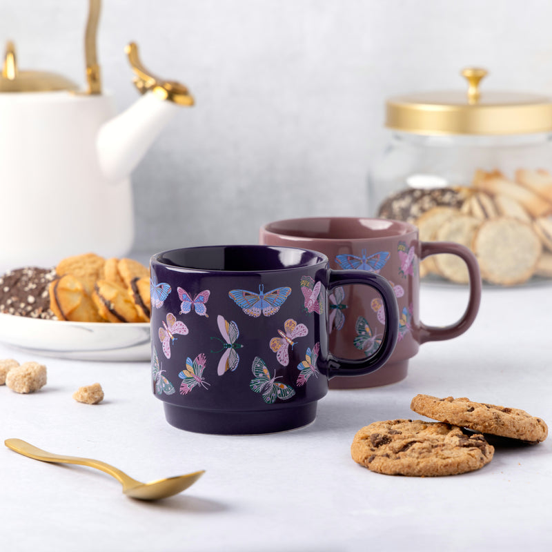 TT 2PK BUTTERFLY MUG