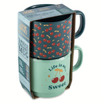 TT 2-Pack Life Is Sweet & Cherry Mugs