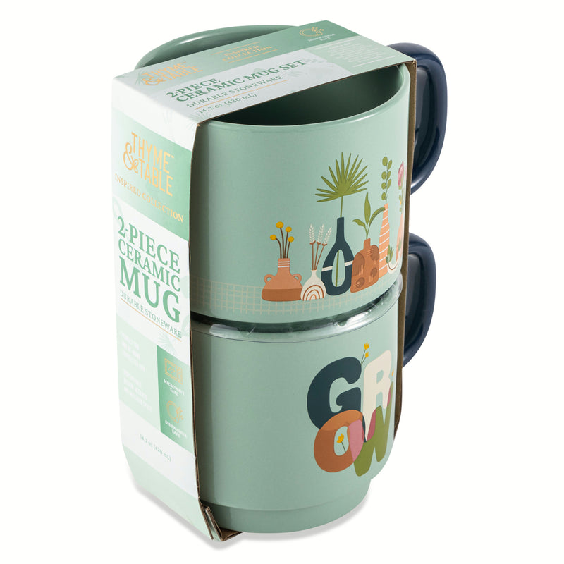 TT 2PCK GROW PLANT MUGS