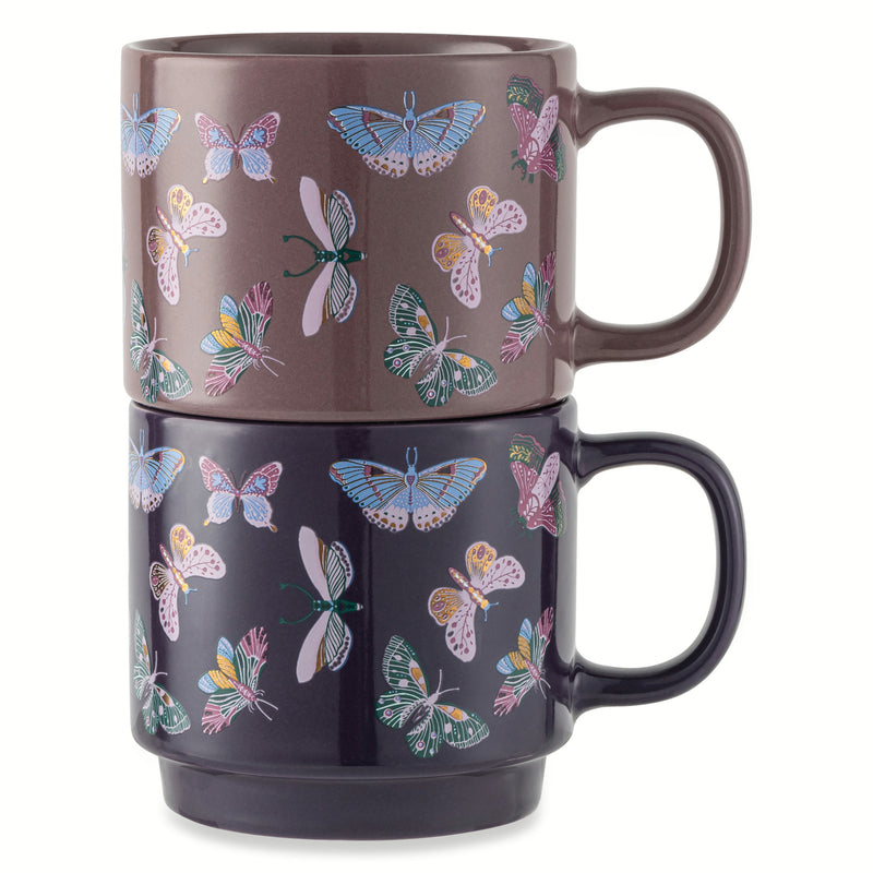 TT 2PK BUTTERFLY MUG