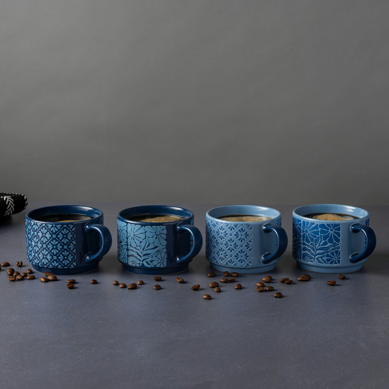 TT 4PK BLUE MIX MUG