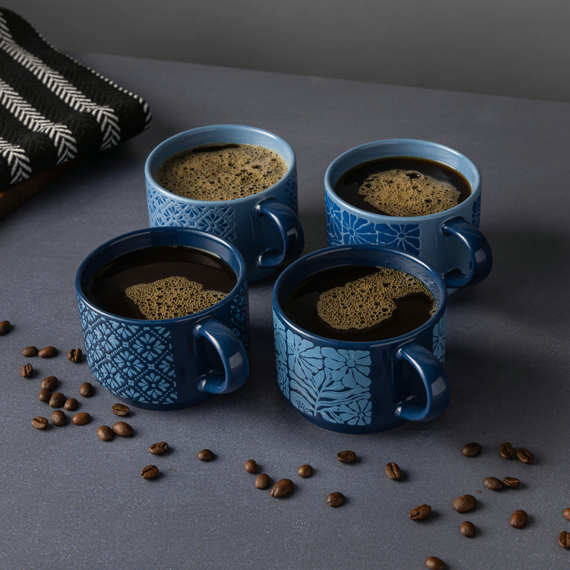 TT 4PK BLUE MIX MUG