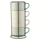 TT 4PK MIX FLORAL MUGS