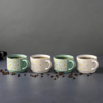 TT 4PK MIX FLORAL MUGS