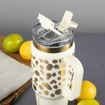 TT 32OZ TUMBLER WHITE DOT