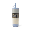 Thyme & Table 24 fl oz Stainless Steel Auden Tumbler with Straw, Glacier Blue Ombre Shimmer
