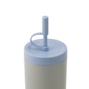 Thyme & Table 24 fl oz Stainless Steel Auden Tumbler with Straw, Glacier Blue Ombre Shimmer