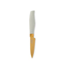 Thyme & Table 7-Piece Slim Block Knife Set with Gold Blades, Mint
