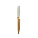 Thyme & Table 7-Piece Slim Block Knife Set with Gold Blades, Mint