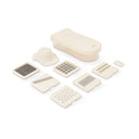 Thyme & Table - 11 Piece Vegetable Chopper with Stainless Steel Blades - Cream