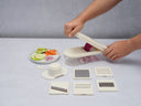 Thyme & Table - 11 Piece Vegetable Chopper with Stainless Steel Blades - Cream