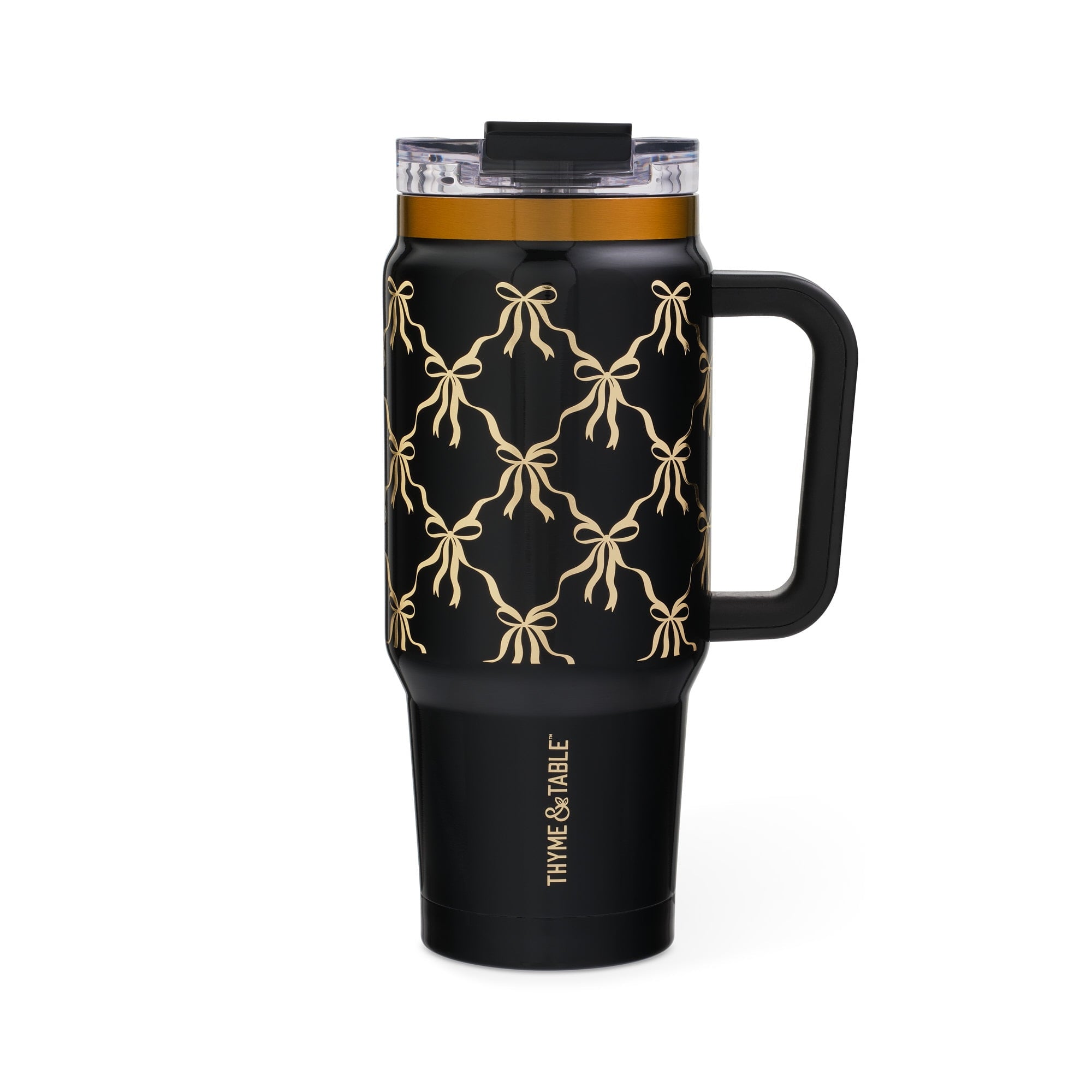 Thyme & Table 32 fl oz Stainless Steel Luna Tumbler with Handle