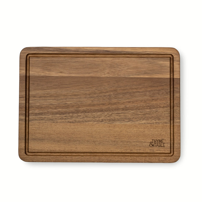 Acacia Wood Cutting Board with Triangle Shaped Anti-Slip Grips