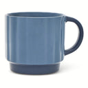Thyme & Table Blue and Navy Ribbed Mug