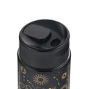 Thyme & Table 22 fl oz Stainless Steel Coffee Tumbler with Frother, Black Zodiac