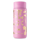 Thyme & Table 22 fl oz Stainless Steel Coffee Tumbler, Pink & Gold Bows