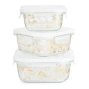 Snap-Lock Glass Storage Gold 6-Pc