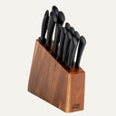 Black Wood Knife Set 13-Pc