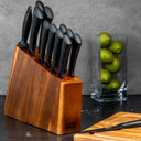 Black Wood Knife Set 13-Pc