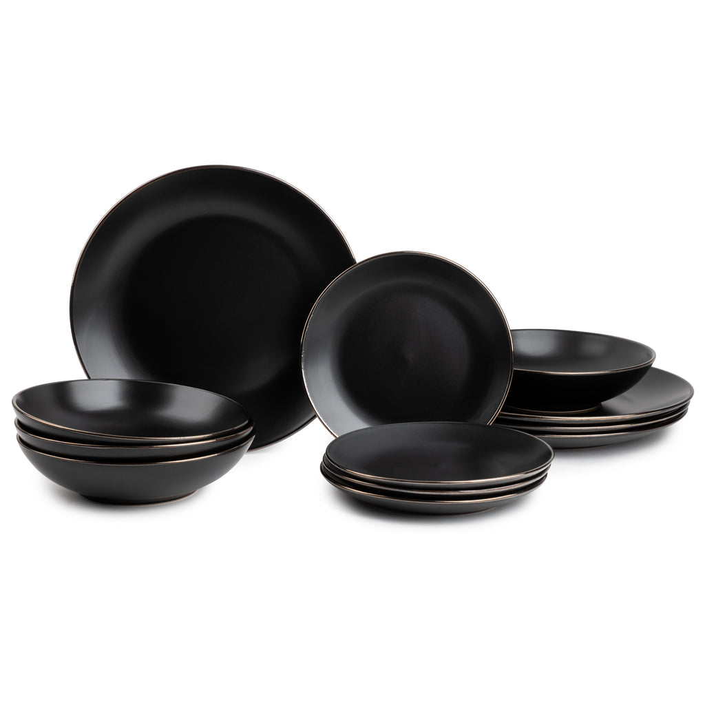 Thyme & Table Dinnerware Ava Stoneware, 12 Piece Set
