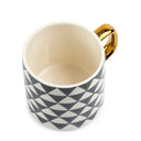 Triangle & Criss-Cross Mugs, Set of 4