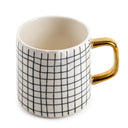 Triangle & Criss-Cross Mugs, Set of 4