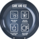 Blue 12-Inch Nonstick Fry Pan Ceramic Collection