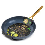 Blue 12-Inch Nonstick Fry Pan Ceramic Collection
