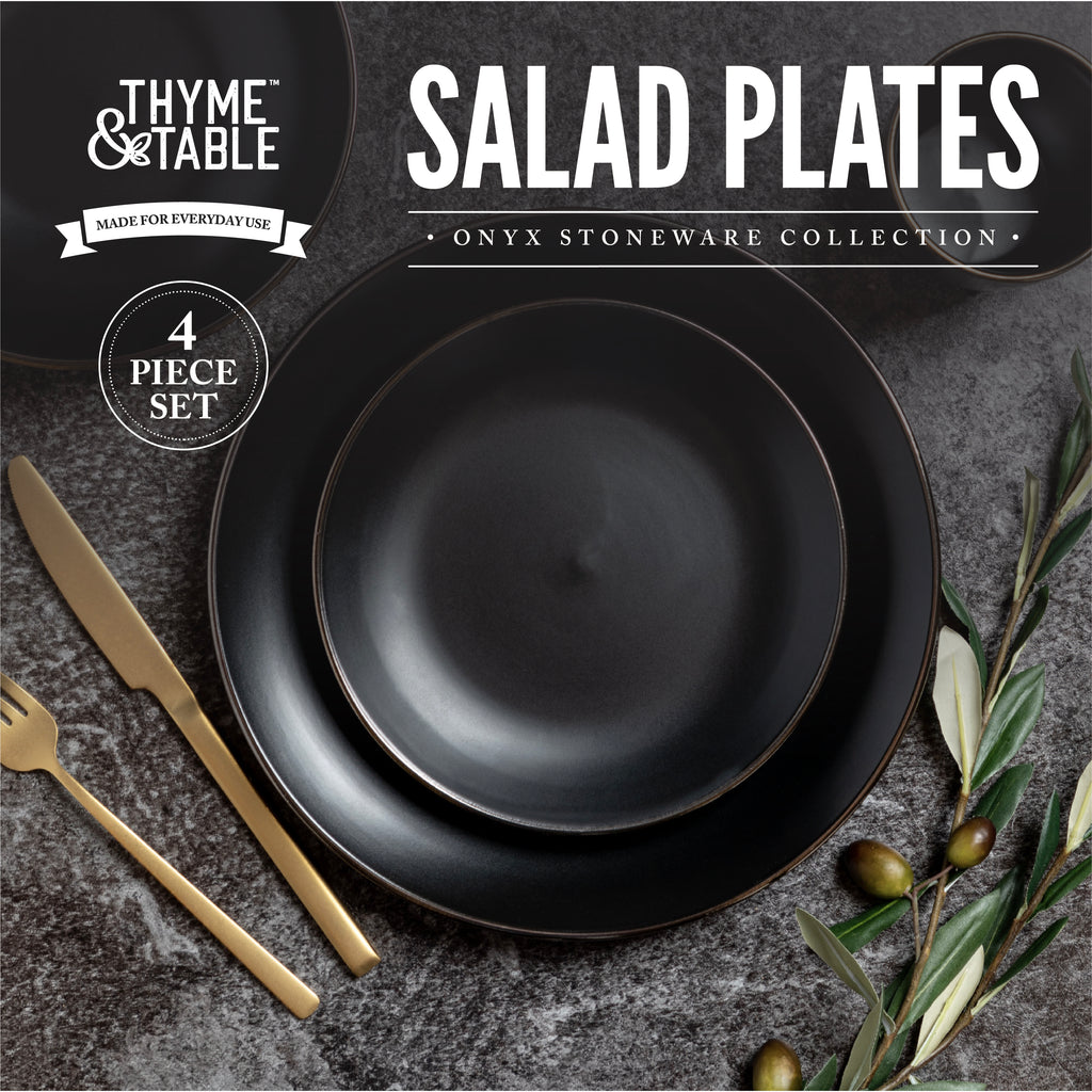 Onyx Salad Plate 4-Pc