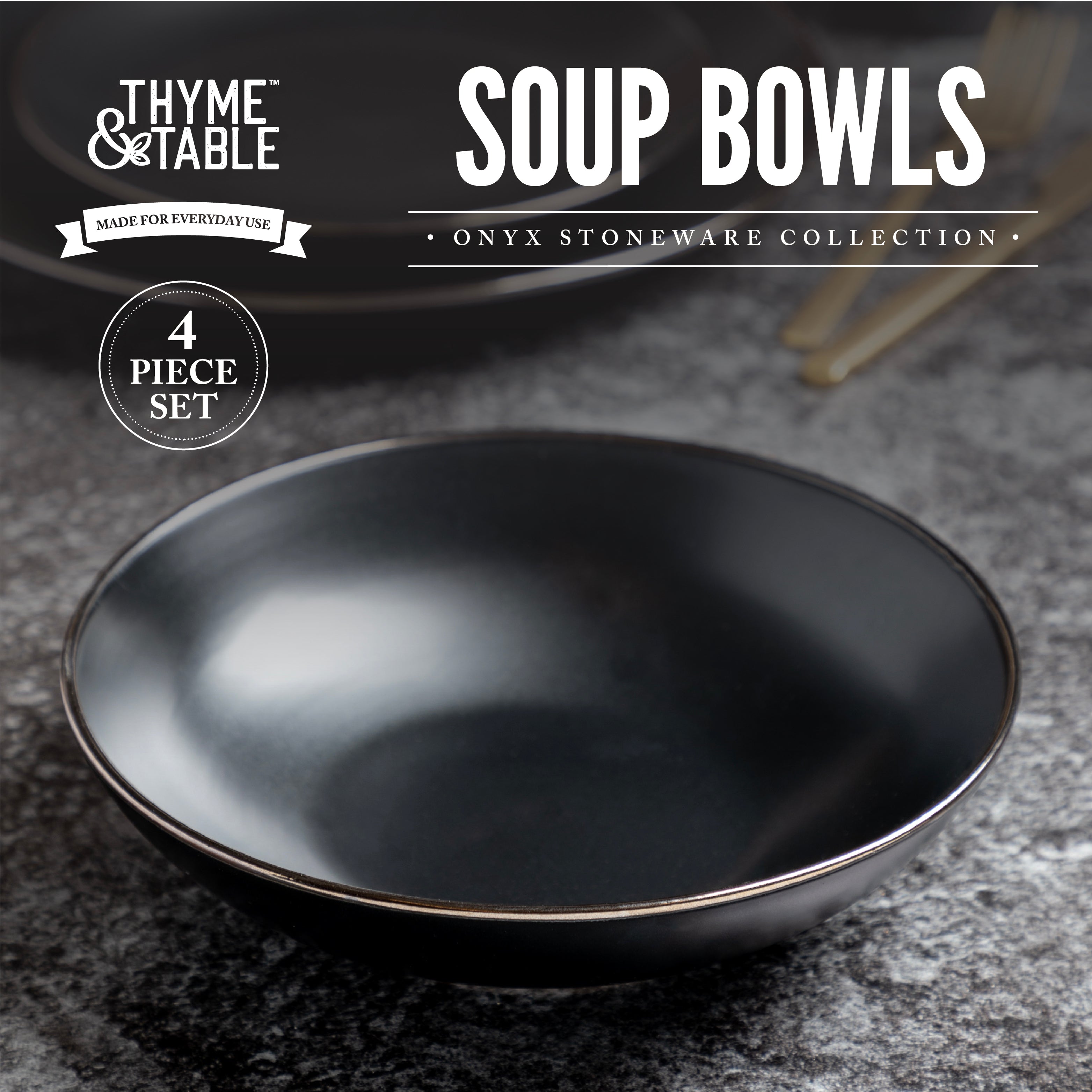 Onyx Bowl 4-Pc – Thyme&Table