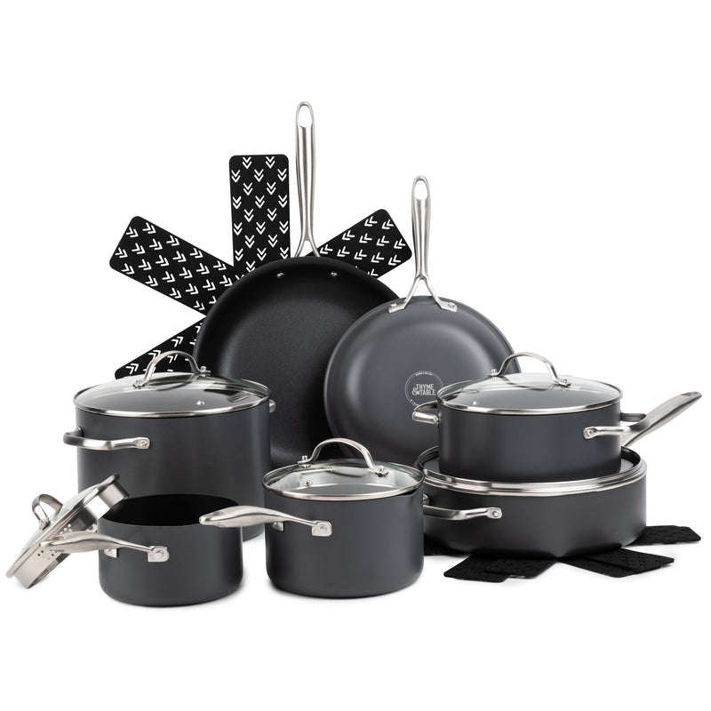 15-Piece Cookware Pro Series Set Silver