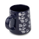 Blue & White Brushstroke Mug, Set of 4