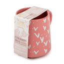 Pink & White Heart Mug, Set of 4