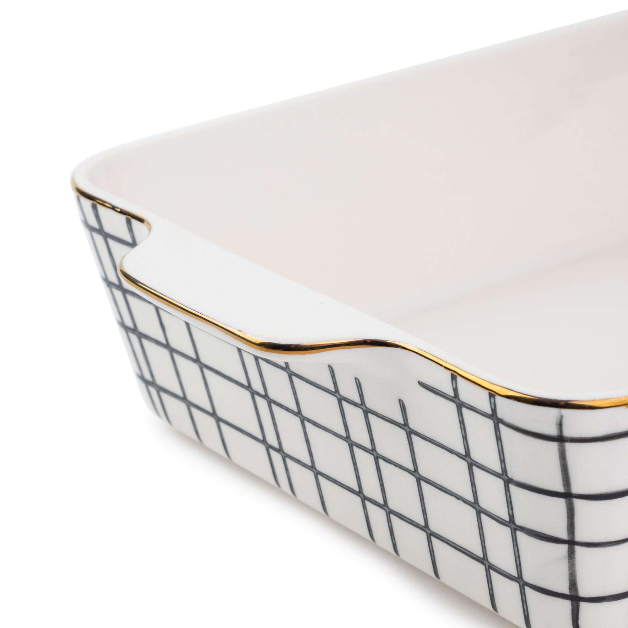 2-Piece Rectangular Dot Cross Baker Set – Thyme&Table