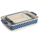 Blue Rectangular & Square 2-Pc