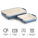 Blue Rectangular & Square 2-Pc