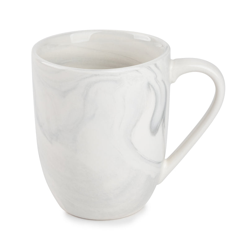 Grey Marble Coffee Mug, Set of 4