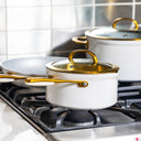 12-Piece Nonstick Cookware Set, Supreme Series, Cream