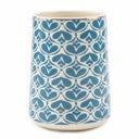 Ceramic Utensil Holder Heart Trellis Pattern